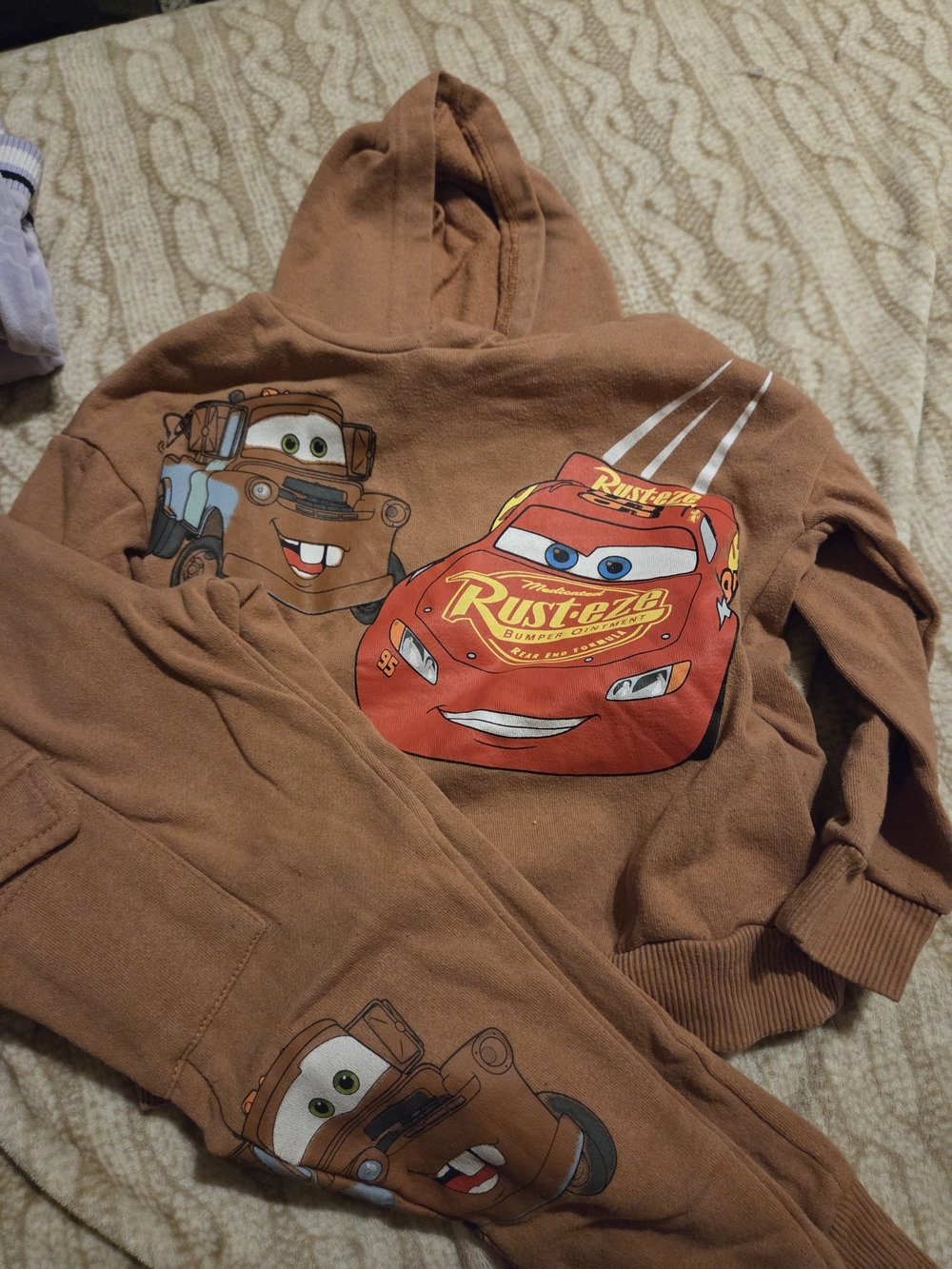 Disney Cars Rust-eze Brown Hoodie & Joggers Set